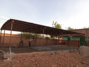 Die Stelle, an der das neue Gebäude errichtet wird