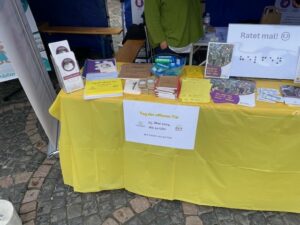 Die Materialien am Stand des DKBW